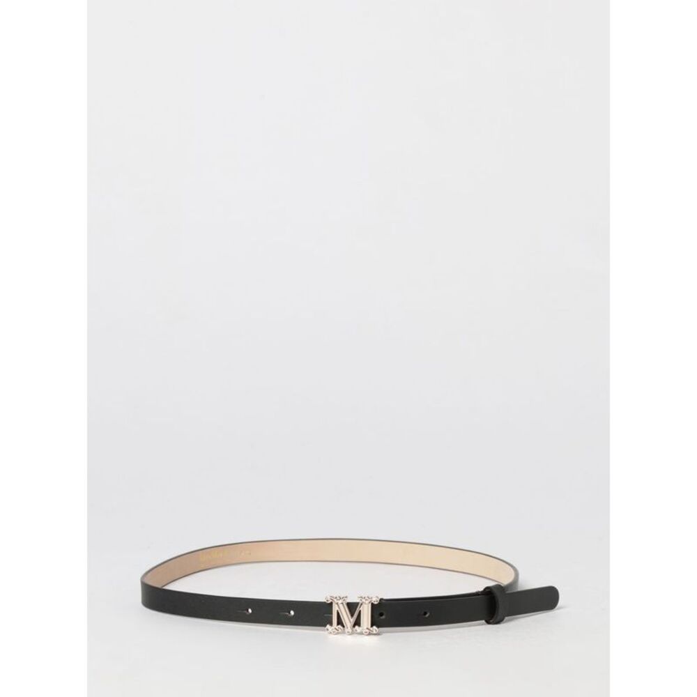 Max Mara Women Max Mara Leather Logo Buckle Belt